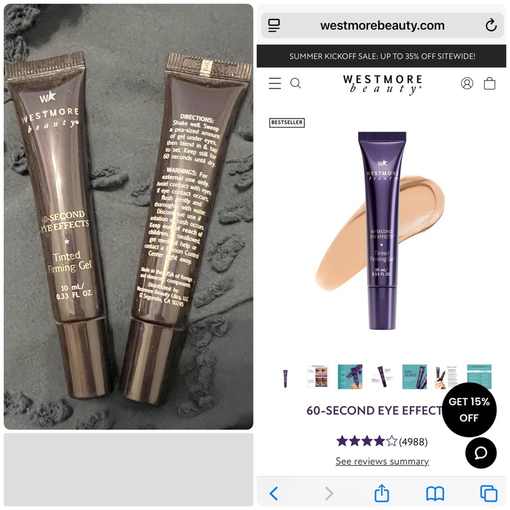 60-Second Eye Effects Tinted Firming Gel - Tinted